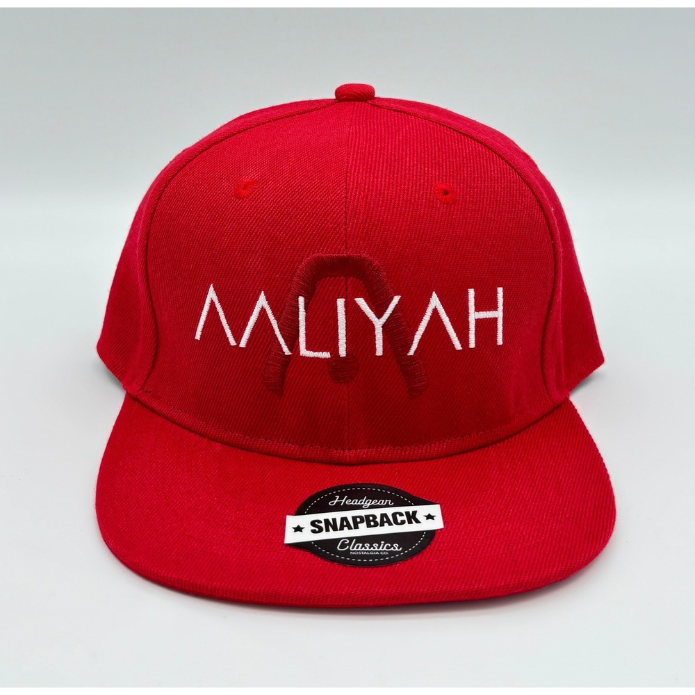 Headgear Classics Aaliyah 2001 Snapback Hat Red Embroidered Music Legend Cap NEW
